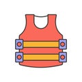 Life jacket vector icon which can easily modify or edit. Royalty Free Stock Photo