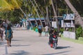 Daily life of Local Maldivian People on the Maafushi Streets