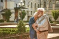 Life without love, is no life at all. Happy senior couple bonding to each other while spending time together outdoors Royalty Free Stock Photo