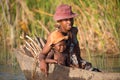 Life in madagascar countryside on river Royalty Free Stock Photo