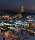 LIFE IN MARRAKECH main square at night