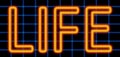 Life neon sign Royalty Free Stock Photo