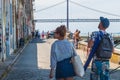 Daily life in one of the most popular neighborhood in Lisbon, Almada