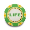 Life Poker Chip Royalty Free Stock Photo