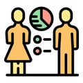 Life population icon vector flat