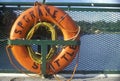 Life preserver on board ferry to Bainbridge Island, WA