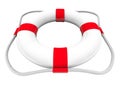 Life Preserver Water Rescue Saver SOS Coast Guard 3d White Red