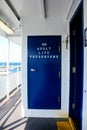 Life preservers on a Ferry Boat. Royalty Free Stock Photo