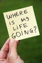 Life question Royalty Free Stock Photo