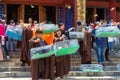 Life release at Daxiong Hall in Chongsheng Temple in Dali, China