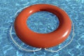 Life ring floating in water Royalty Free Stock Photo