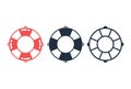 Life ring icon,Vector and Illustration Royalty Free Stock Photo