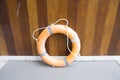 Life ring orange color Royalty Free Stock Photo