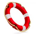 Life ring on white background. Isolated 3d illustration Royalty Free Stock Photo