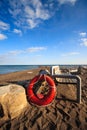 Life Saver on the Beach Royalty Free Stock Photo