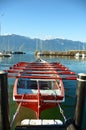 Life Saving Boat At Geneva Lake, Town Of La Tour-de-Peilz, S