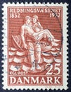 Life Saving, Centenary of Danish Life-Saving Service 1852 - 1952 Royalty Free Stock Photo