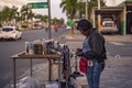 Daily life scene in the streets of Higuey in the Dominican Republic 21