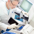 Life scientist researching in the laboratory. Royalty Free Stock Photo