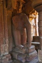 A life size elephant rider flanking the dvara-bandha, Jain temple, known as Jaina Narayana, Pattadakal, Karnataka