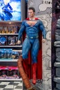 Life-size figure of fictional character Superman in a toy toy store, Dubai mall