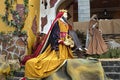 Life-size, lavishly equipped crib figure.. Balthasar, the king of Godolien Royalty Free Stock Photo