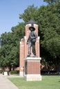 Sculpture of a Sower in University of Oklahoma USA Royalty Free Stock Photo