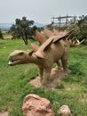 Life sized animatronic dinosaur