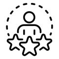 Life skills icon, outline style