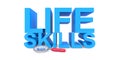 Life skills on white Royalty Free Stock Photo