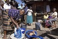 Daily life in slum of Nairobi, Kenya Royalty Free Stock Photo