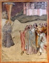 St. Gregory finding by the people for election as pontiff, Santa Maria Novella church in Florence Royalty Free Stock Photo