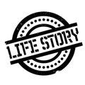 Life Story rubber stamp