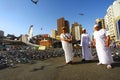 Hotel and accomodation and daily life in street of holy city Mecca, during hajj and umrah period.