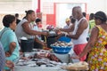 Life on the streets of Mindelo. Fish market