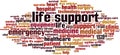 Life support word cloud