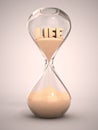 Life time passing concept Royalty Free Stock Photo