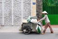 Life of Vietnamese vendors in Saigon Royalty Free Stock Photo