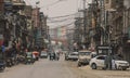 Daily Life View to the Peshawar City Center Empty Streets, Pakistan