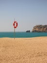 Lifebelt on the beach