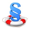 Lifebelt Blue Paragraph Royalty Free Stock Photo