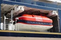 Lifeboat of a Cruise ship Royalty Free Stock Photo