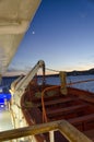 The lifeboat of a cruiseferry