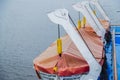 Lifeboat on deck of a cruise ship Royalty Free Stock Photo