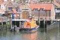 Lifeboat station at English harbour Royalty Free Stock Photo