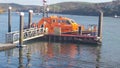 Lifeboat at a mooring in the uk