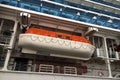Lifeboat on a passenger liner