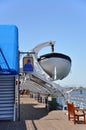 Lifeboat of Queen Mary in Long Beach, CA, USA Royalty Free Stock Photo