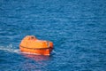 Lifeboat or rescue boat in offshore, Safety standard in offshore Royalty Free Stock Photo