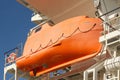 Lifeboat on side of ship Royalty Free Stock Photo